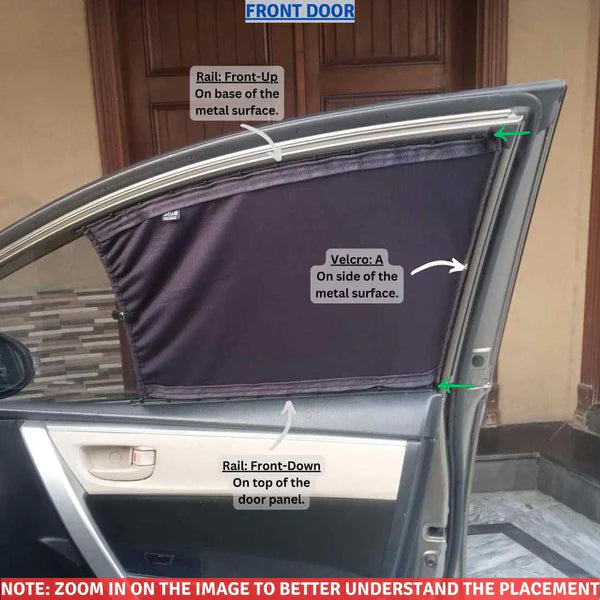 Custom Fit Retractable Curtains 2014-2024 - Sun Shade- Parda